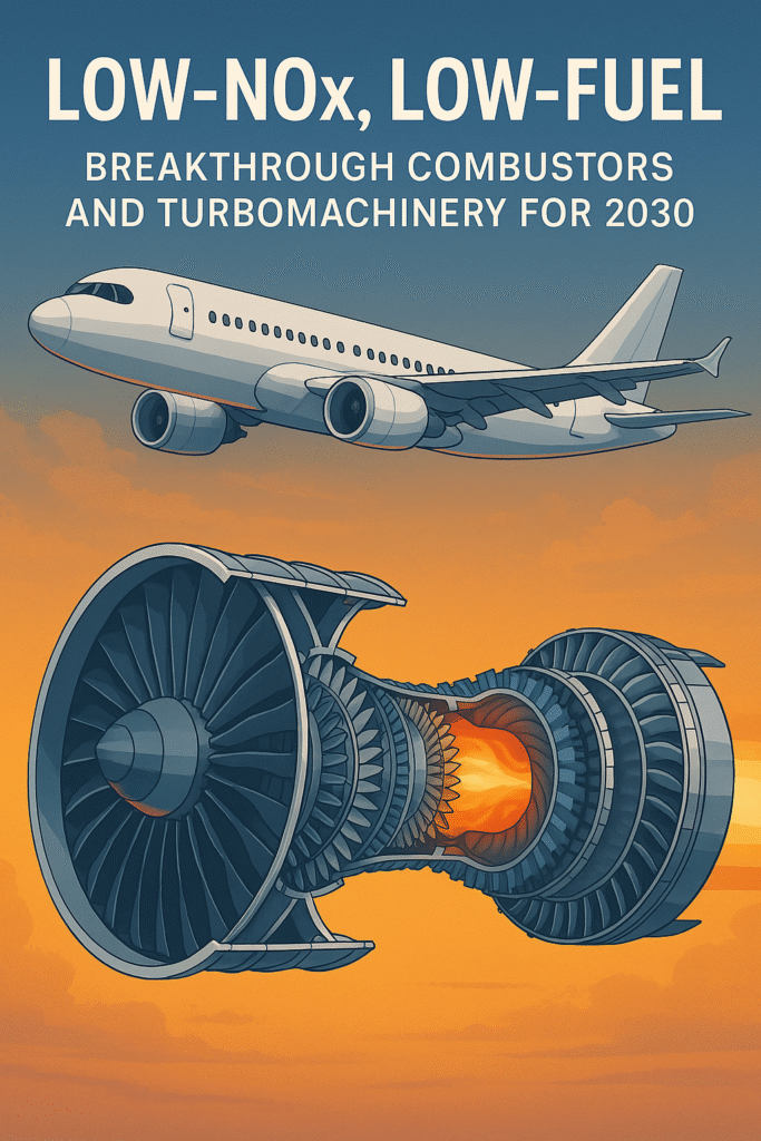 Low-NOx, Low-Fuel: Breakthrough Combustors and Turbomachinery for 2030