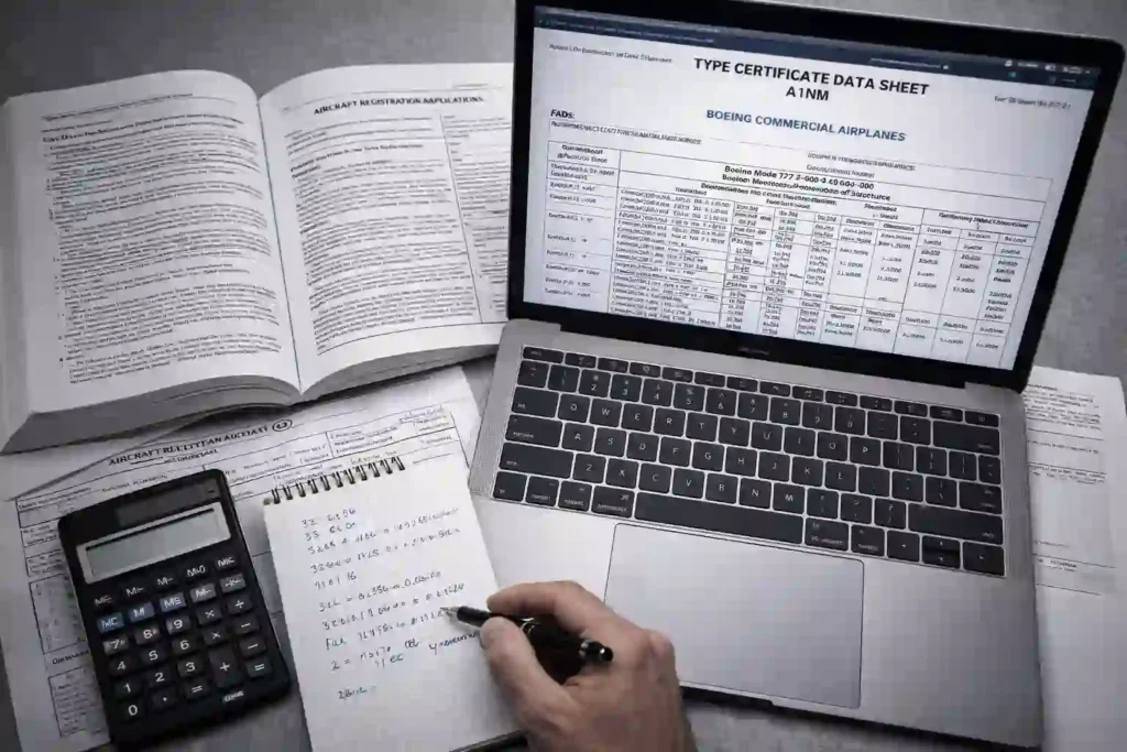 A mechanic with Inspection Authorization performing an Annual Inspection on an aircraft engine.
