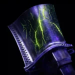 Liquid Penetrant (FPI): The Equipment Guide 7 Titanium turbine blade revealing cracks under UV light using Liquid Penetrant Inspection equipment.