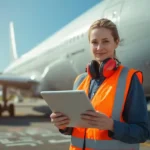 Aircraft Maintenance Technician Salary in the USA (2026 Guide) 10 FAA certified A&P aircraft maintenance technician reviewing maintenance data on a tablet