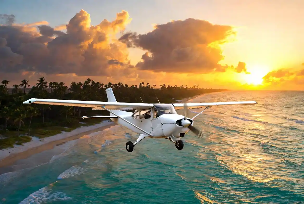 private pilot license cost florida 2026 cessna flying over florida coast